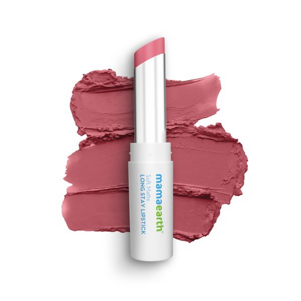 Mamaearth Soft Matte Long Stay Lipstick - Berry Nude | Grocsy
