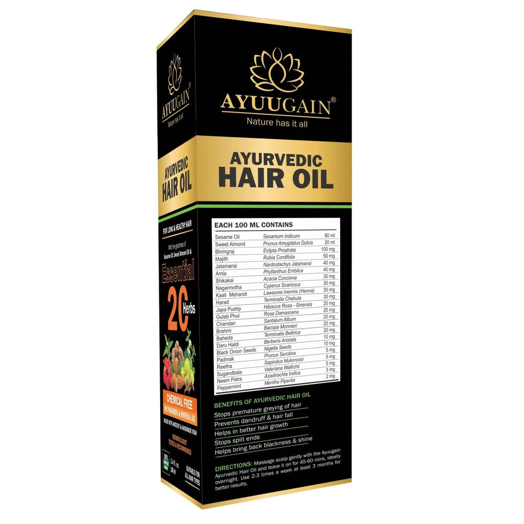 Ayuugain Ayurvedic Hair Oil | Grocsy