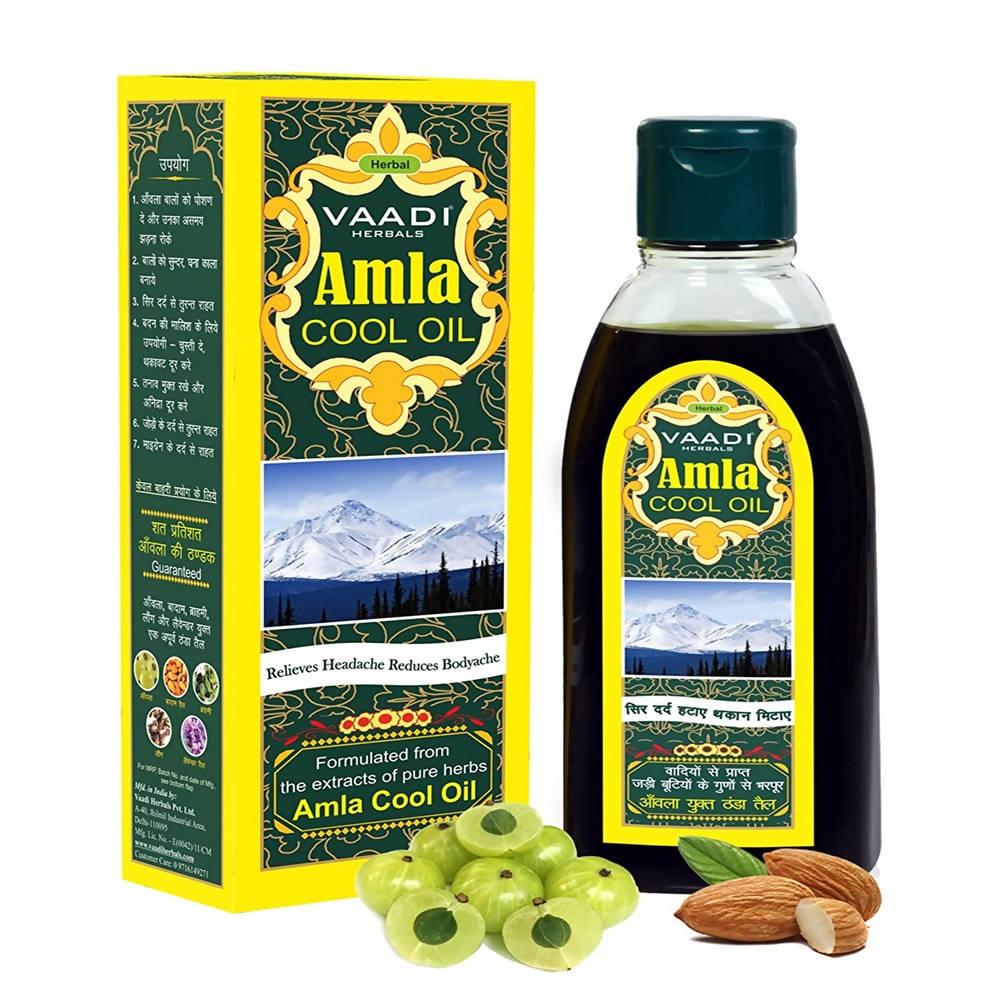 Vaadi Herbals Amla Cool Oil with Brahmi and Amla Extract | Grocsy