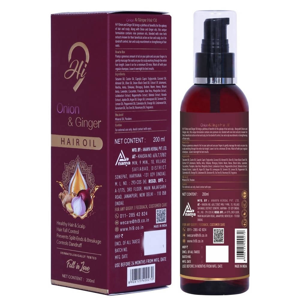 Hi9 Onion & Ginger Hair Oil | Grocsy