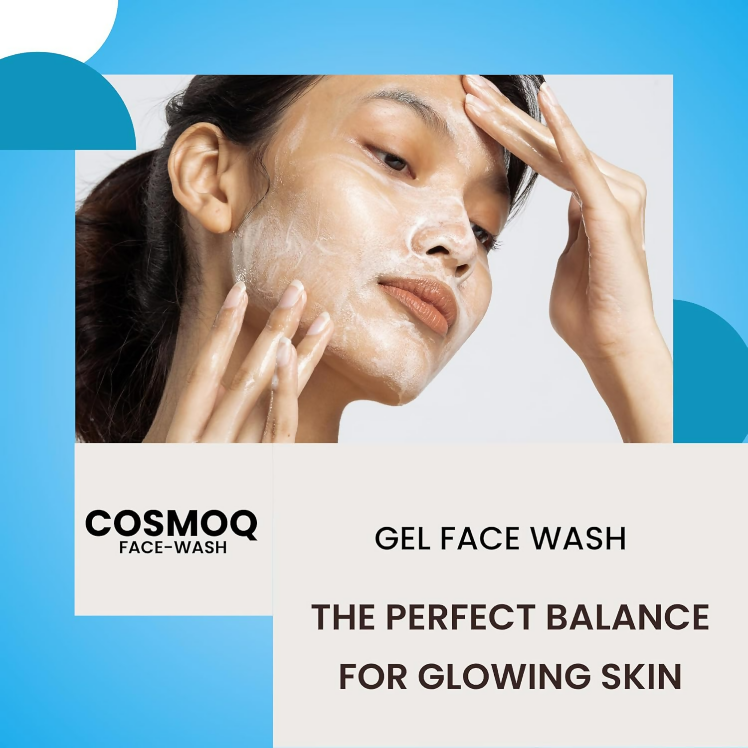 Cosmo Q Cleansing Face Wash Gel for Skin Purifying Formula with Moringa Extract | Grocsy