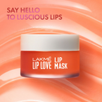 Lakme Hydrating Lip Love Lip Mask with Hyaluronic Acid Shea Butter & Almond Oil | Grocsy