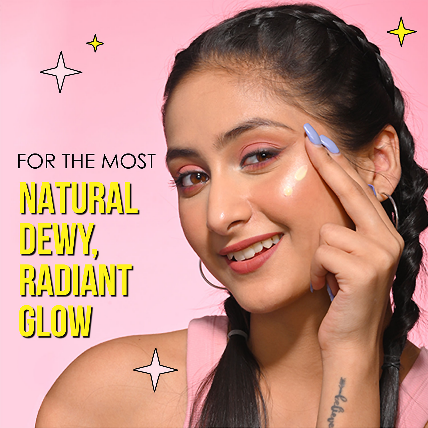 Blue Heaven Prime & Shine Flawless Illuminating Primer & Strobe Cream - Golden Pink | Grocsy