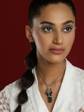 Women's Silver-Plated Necklace - Ruby Raang | Grocsy