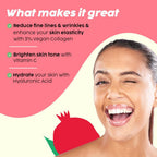 PLIX The Plant Fix Pomegranate Collagen Bounce Serum - For Reducing Fine Lines & Wrinkles | Grocsy