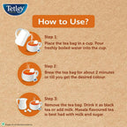 Tetley Masala Chai With Natural Flavour Black Tea Bags | Grocsy
