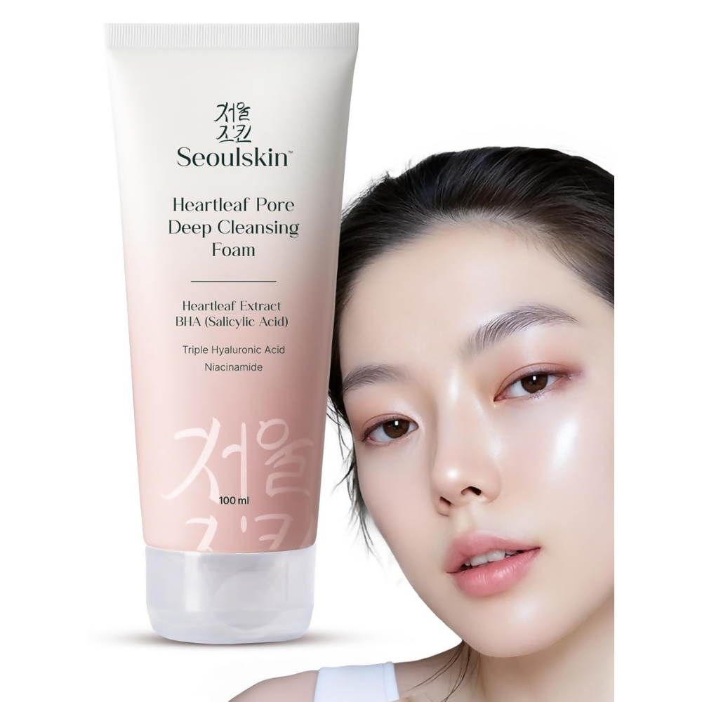 Seoulskin Heartleaf Double Cleansing Oil + Pore Deep Cleansing Foam | Grocsy