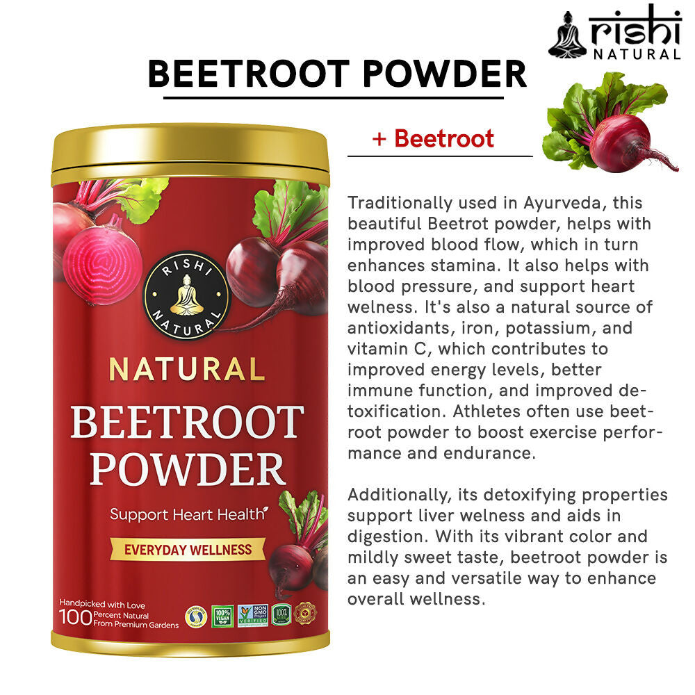 Rishi Natural Beetroot Powder | Grocsy
