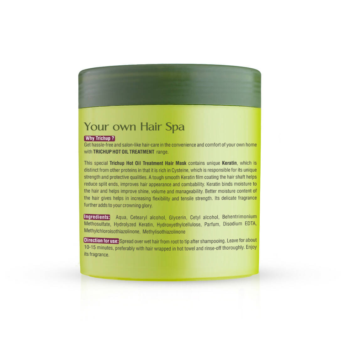 Vasu Healthcare Trichup Keratin Hot Oil Treatment Hair Mask | Grocsy