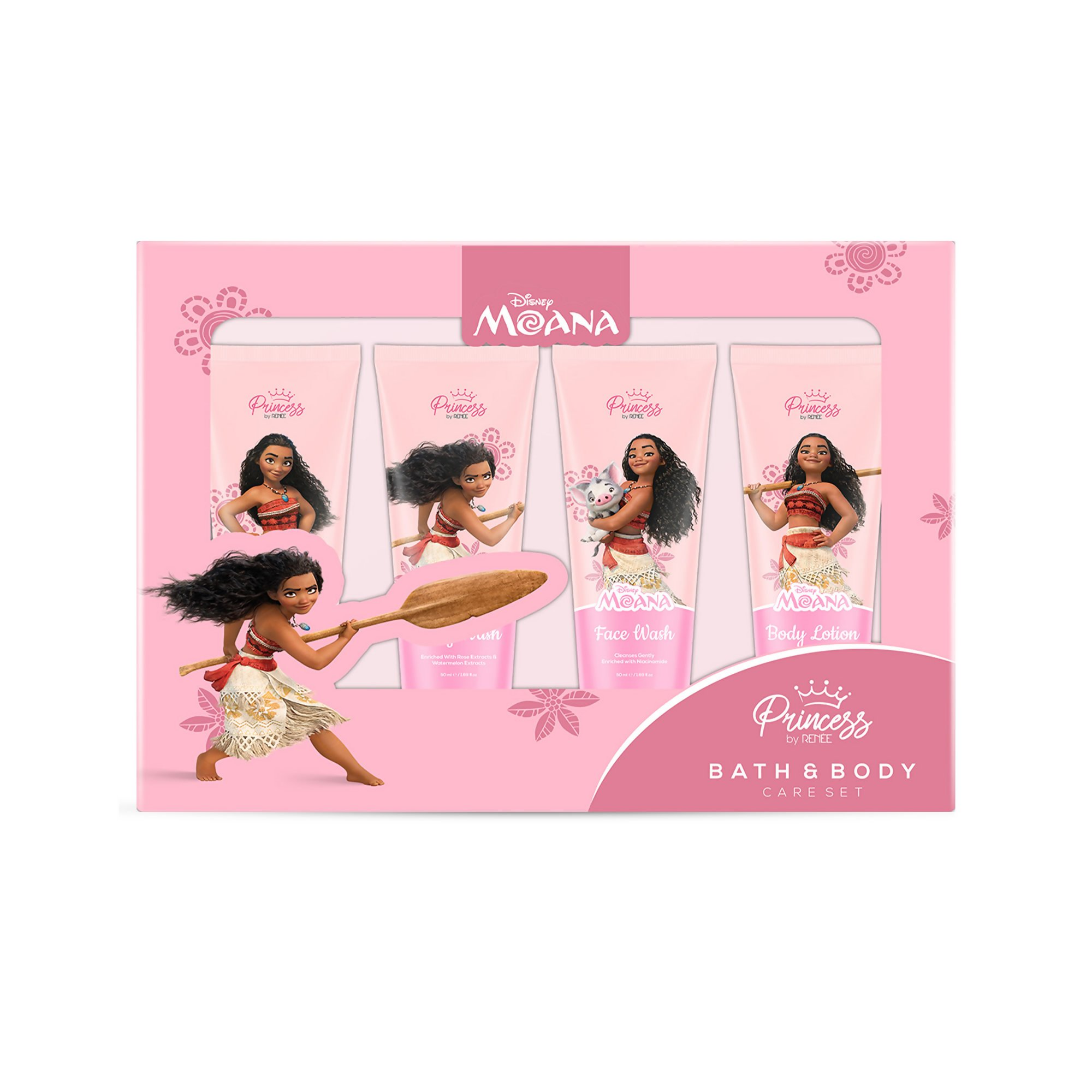 Renee Cosmetics Princess Disney Moana Bath & Body Care Set Kit | Grocsy