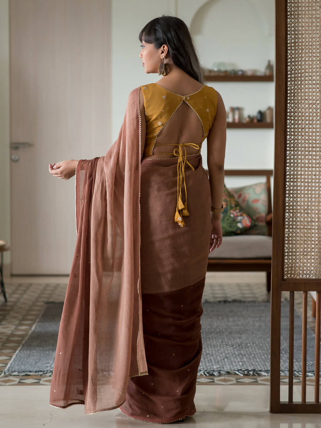 Suta Multi Color Woven Design Pure Cotton Saree | Grocsy
