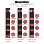 Kiro Four Play Non-Stop Airy Matte Liquid Lip Stack – Paramount Pink | Grocsy
