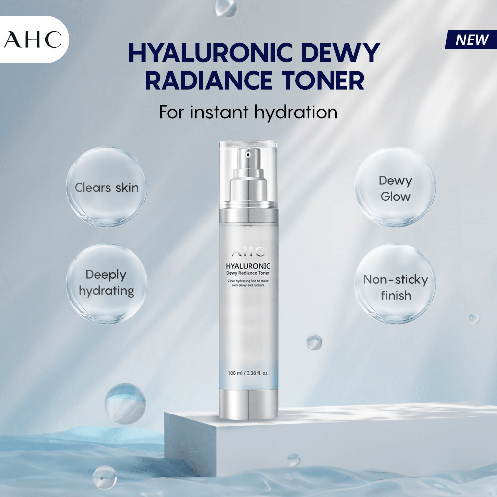 AHC Hyaluronic Dewy Radiance Toner - Korean skincare | Grocsy