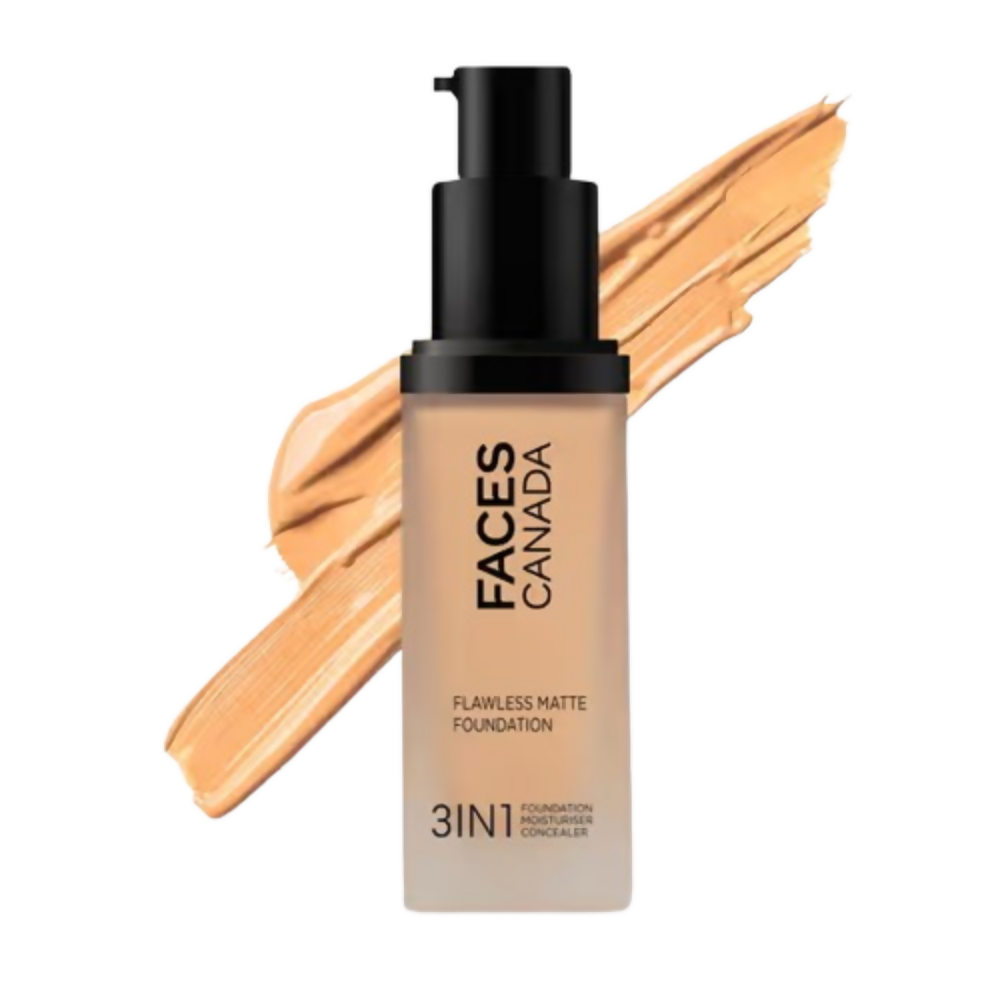 Faces Canada Flawless Matte Foundation - Golden Beige 032 | Grocsy
