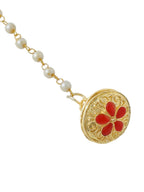 NVR Women's Trending Stylish Gold-Polished Maang Tikka | Grocsy