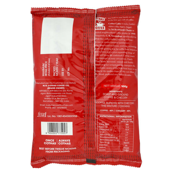 Cothas Coffee – Hotel Blend Extra Strong Coffee Powder | Grocsy