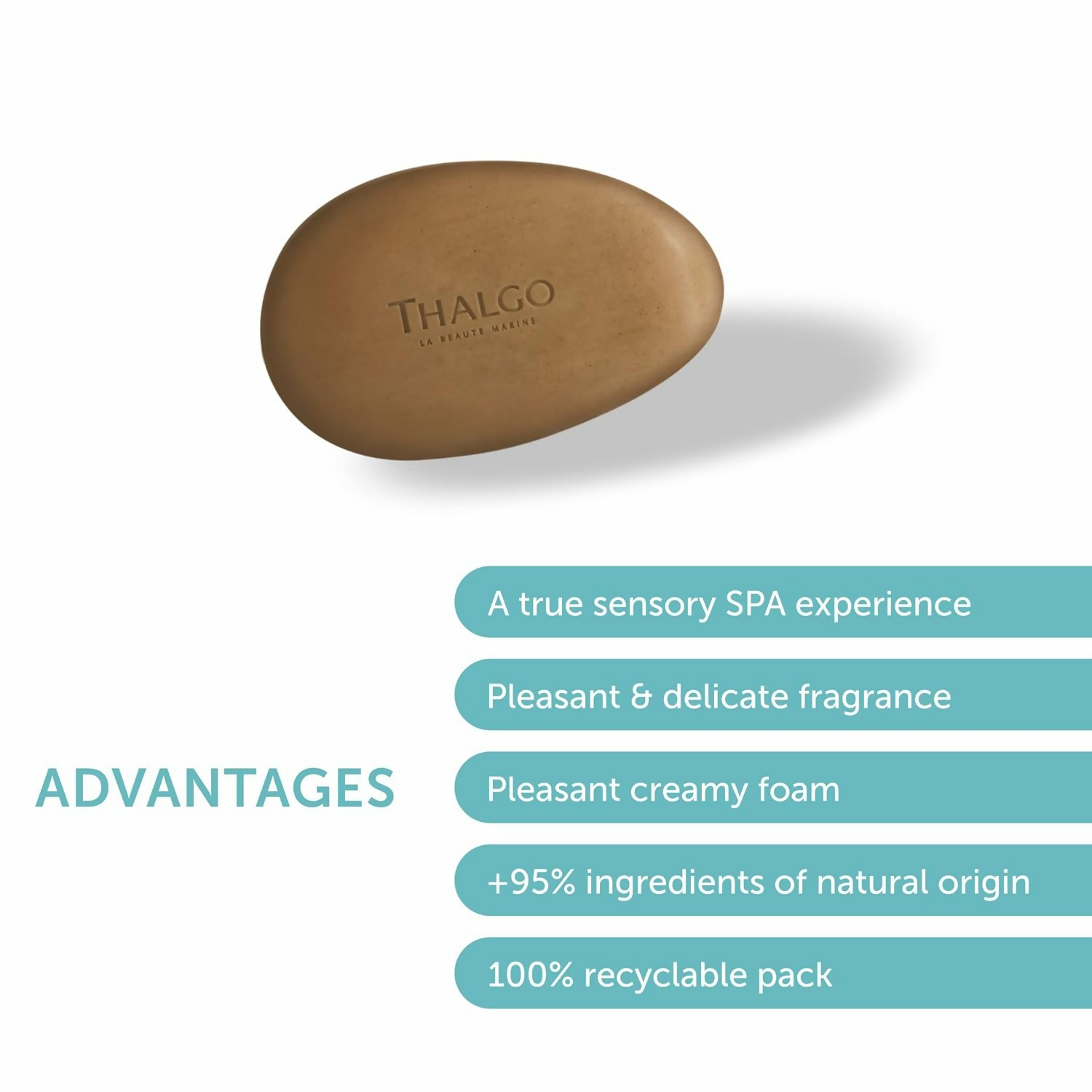 Thalgo Marine Algae Solid Cleanser - Revitalising Face Cleanser For Detoxifying & Smoothing Skin Texture | Grocsy