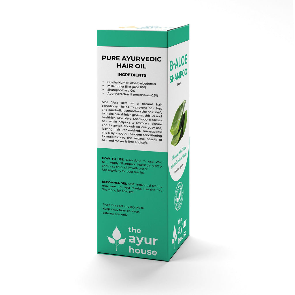 The Ayur House B Aloe Herbal Shampoo | Grocsy