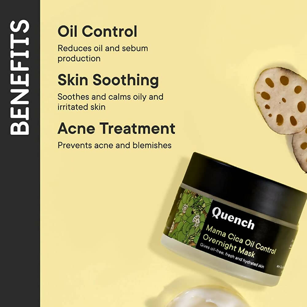 Quench Botanics Mama Cica Oil Control Overnight Mask - Korean Skincare | Grocsy
