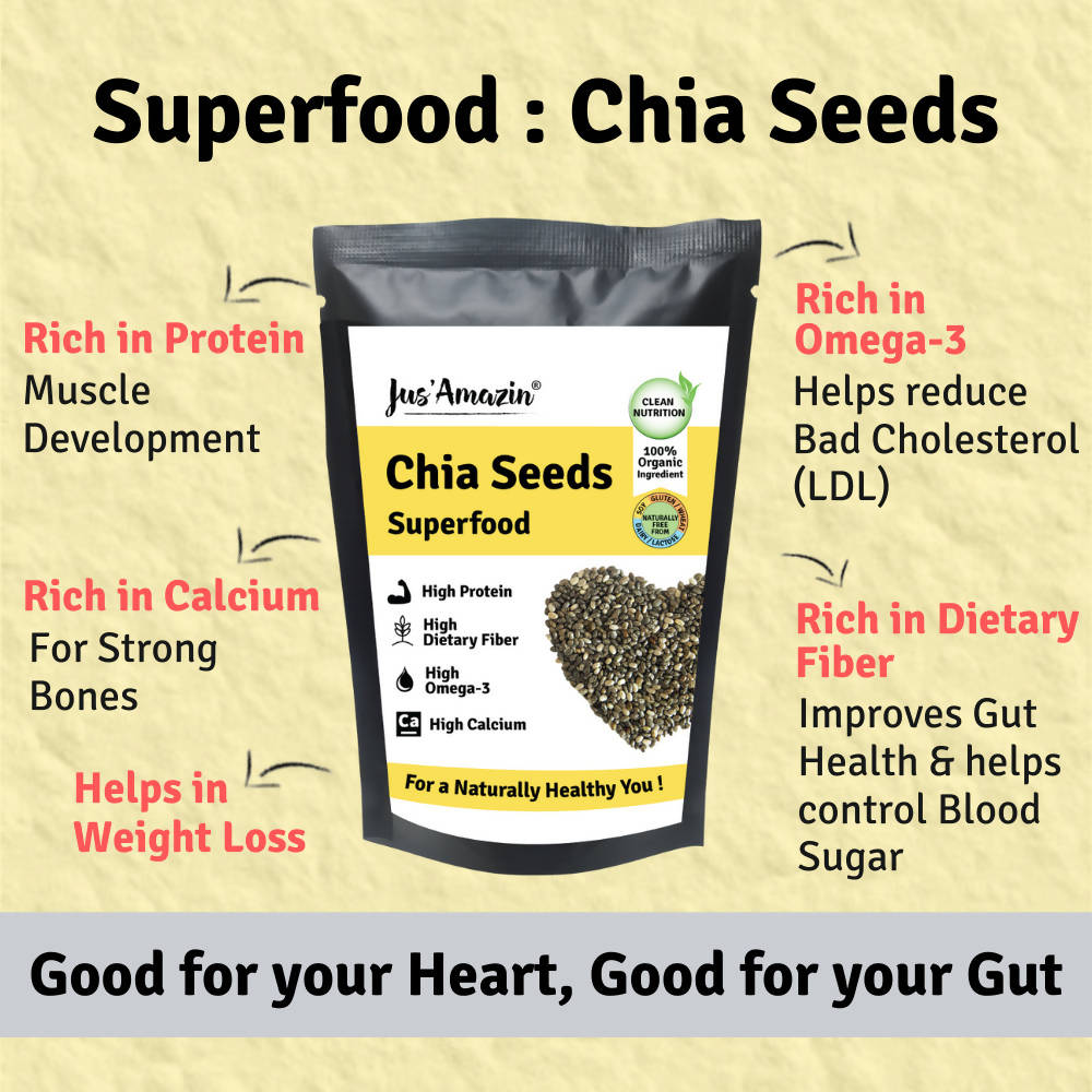 Jus Amazin Chia Seeds Superfood | Grocsy