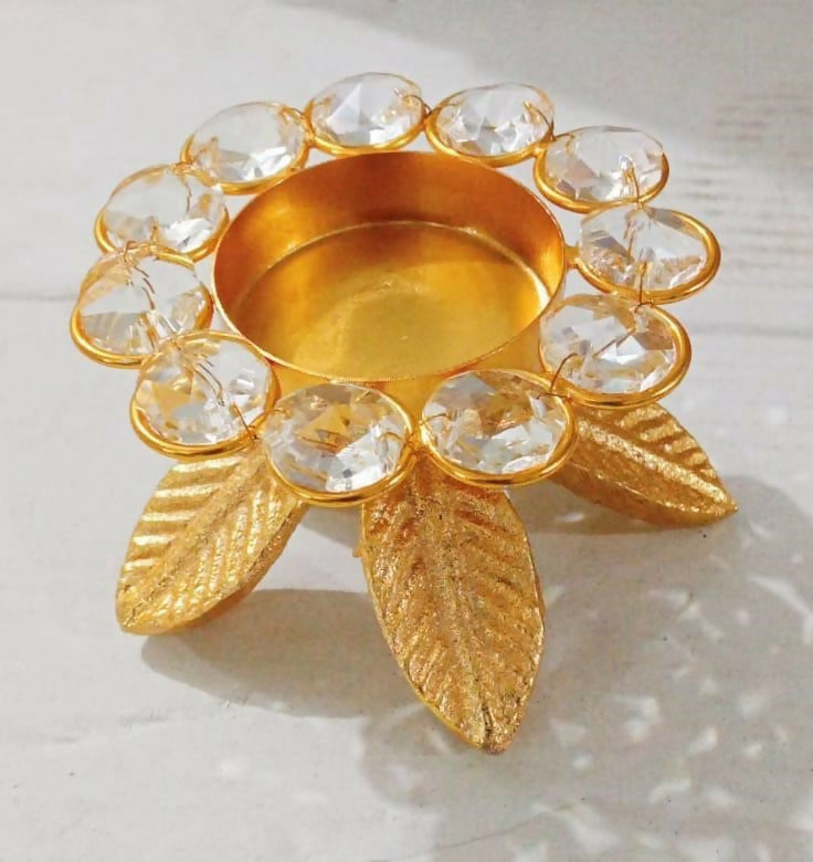 Collectibles India Crystal Tea Light Holder | Grocsy
