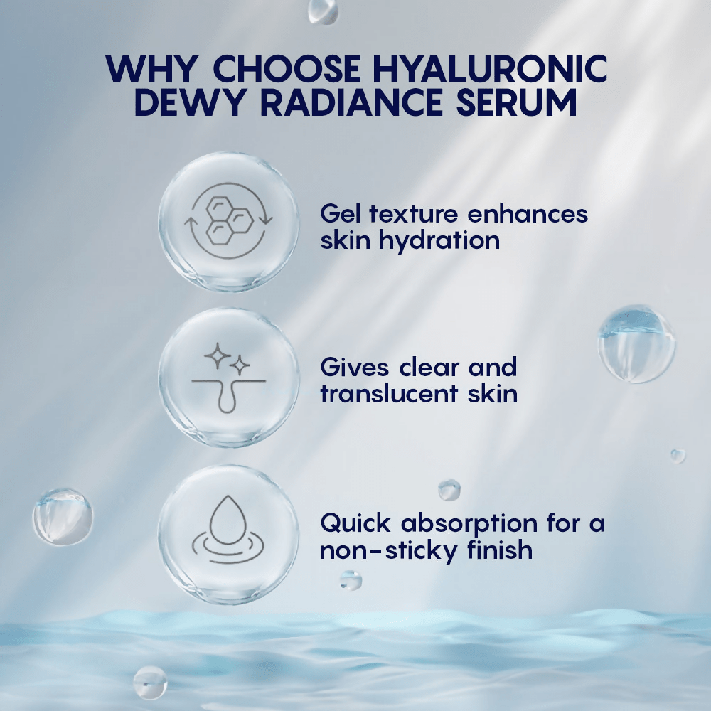 AHC Hyaluronic Dewy Moisturising Radiance Face Serum - Korean skincare | Grocsy