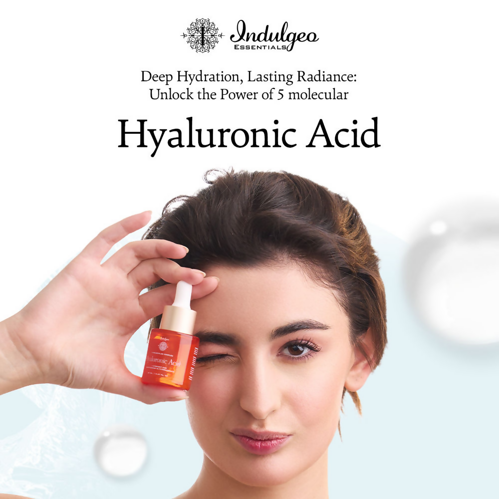 Indulgeo Essentials 5 Molecular Complex Hyaluronic Acid Lightweight Face Serum | Grocsy