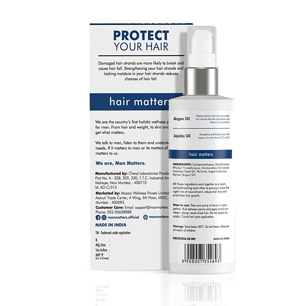 Man Matters Hair Strengthening Serum for Men With Argan & Jojoba Oil | Grocsy