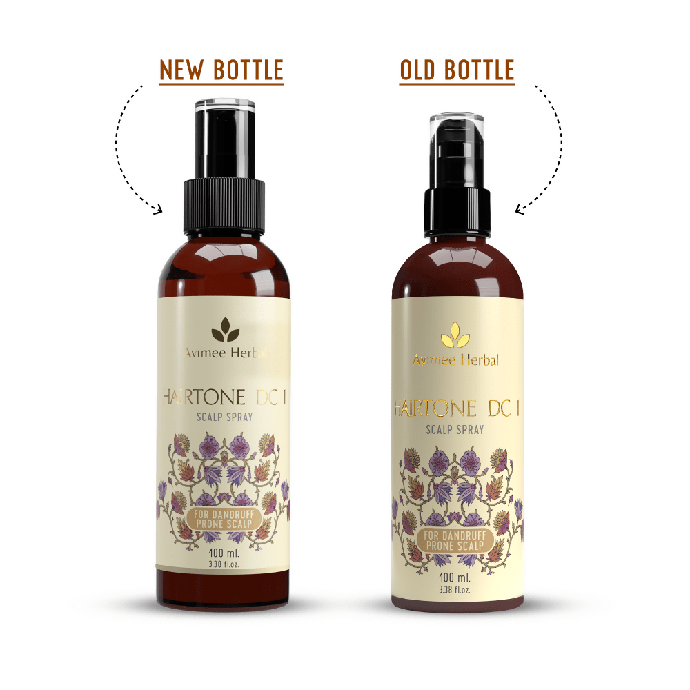 Avimee Herbal Hairtone DC1 Scalp Spray, For Dandruff & Scalp Care With Rosemary, Apple Cider Vinegar, Tea Tree Oil & Neem Extracts | Grocsy