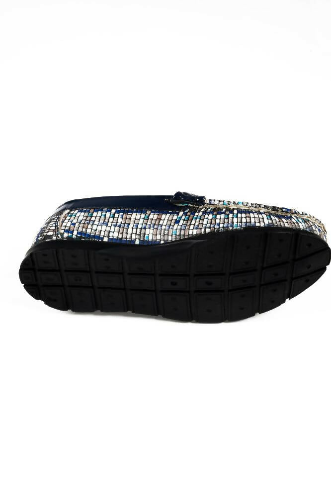 Tiny Bugs Boys Printed Slip Ons Loafers - Blue | Grocsy
