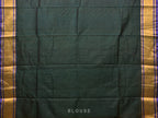 Olive and Dark Green Uppada Silk Handloom Saree with Buta Design - Global Threads | Grocsy
