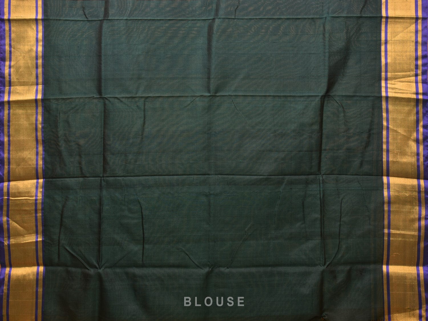 Olive and Dark Green Uppada Silk Handloom Saree with Buta Design - Global Threads | Grocsy