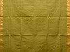 Olive Uppada Cotton Handloom Saree with Assorted Buta Pallu Design - Global Threads | Grocsy