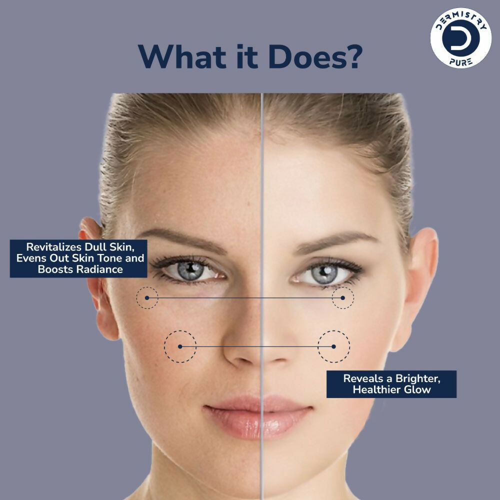 Dermistry Pure 10% Vitamin C 1% Alpha Arbutin Dull Skin Brightening Lightening Fairness Glow Serum | Grocsy