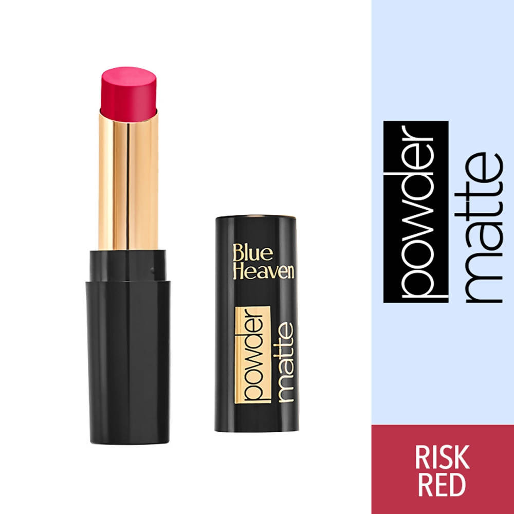 Blue Heaven Powder Matte Lipstick Risk Red | Grocsy