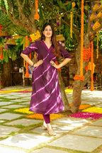 Aayaa Pure Muslin printed Kurti & Pant - Multi Color | Grocsy