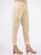 Aramya Straight Soft Cotton Floral Print Women's Kurta Set - Off White | Grocsy