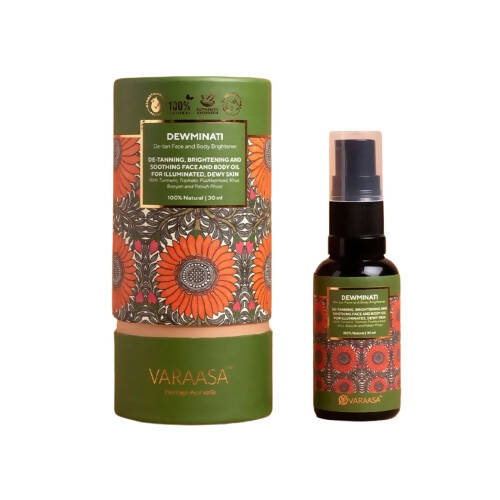 Varaasa Dewminati De-tanning & Brightening Face & Body Oil | Grocsy