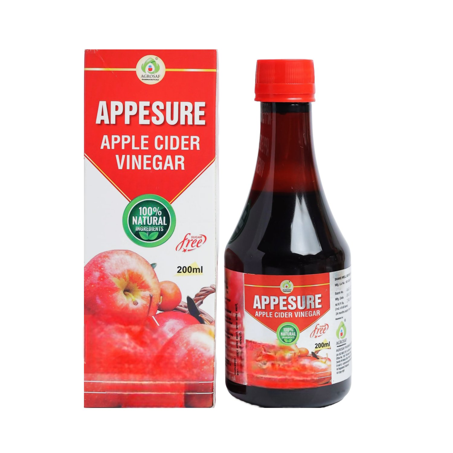 Agrosaf Appesure Apple Cider Vinegar | Grocsy