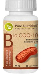 Pure Nutrition Bio Coenzyme Q10 125 mg Veg Capsules | Grocsy