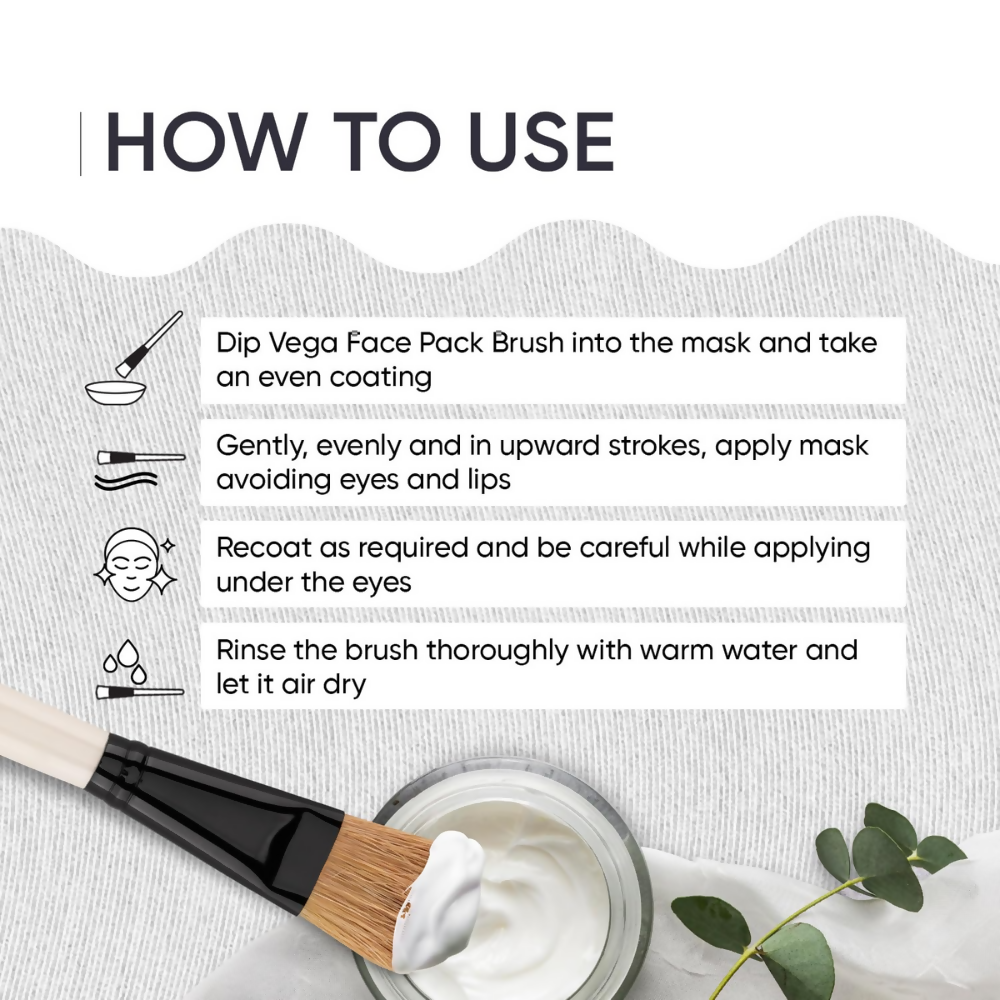 Vega Face Pack Brush for Women & Men | Grocsy