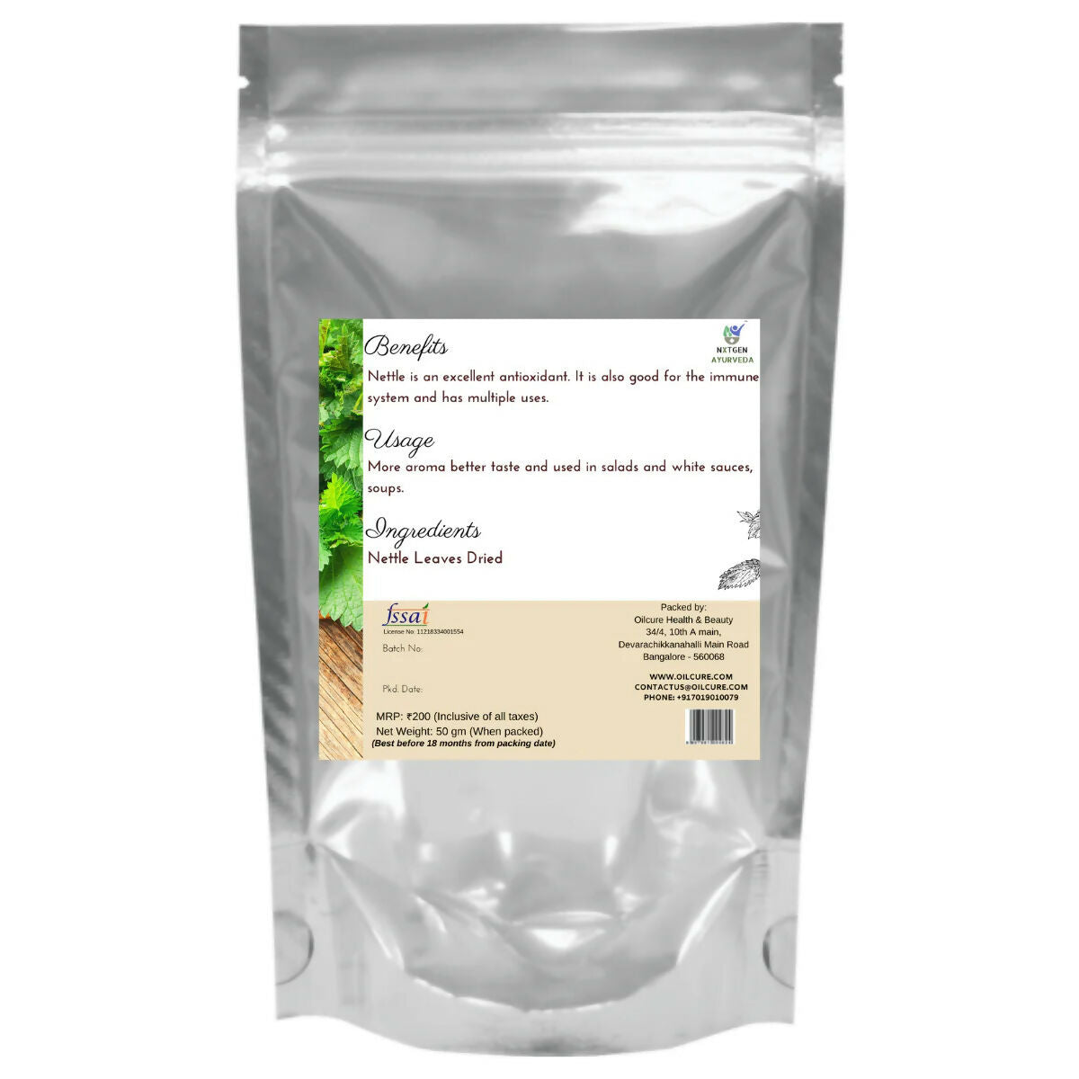 Oilcure Nettle Leaves | Grocsy