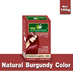 VedicAyurveda Natural Pure Henna Based Hair Color - Natural Burgundy | Grocsy