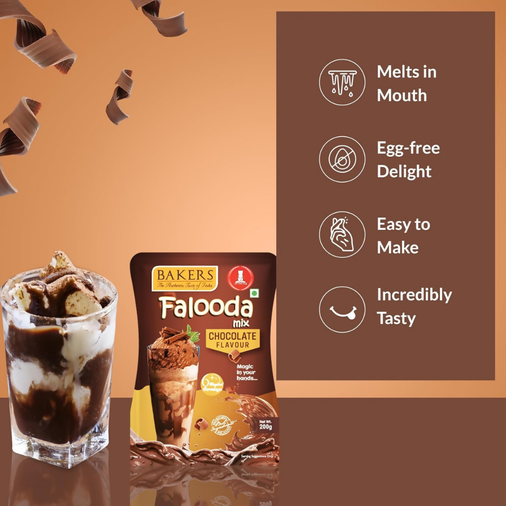 BAKERS Chocolate, Rose And Strawberry Flavour Falooda Mix Powder | Grocsy