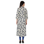 Kanoor Women's Multi Rayon High Low Kurti | Grocsy