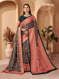 Aayaa Designer Winter Collection Printed Saree With Shawl - Multi Color | Grocsy