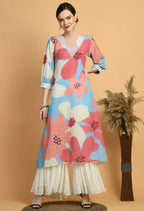 Joban Fashion Print Maslin Kurta Set | Grocsy