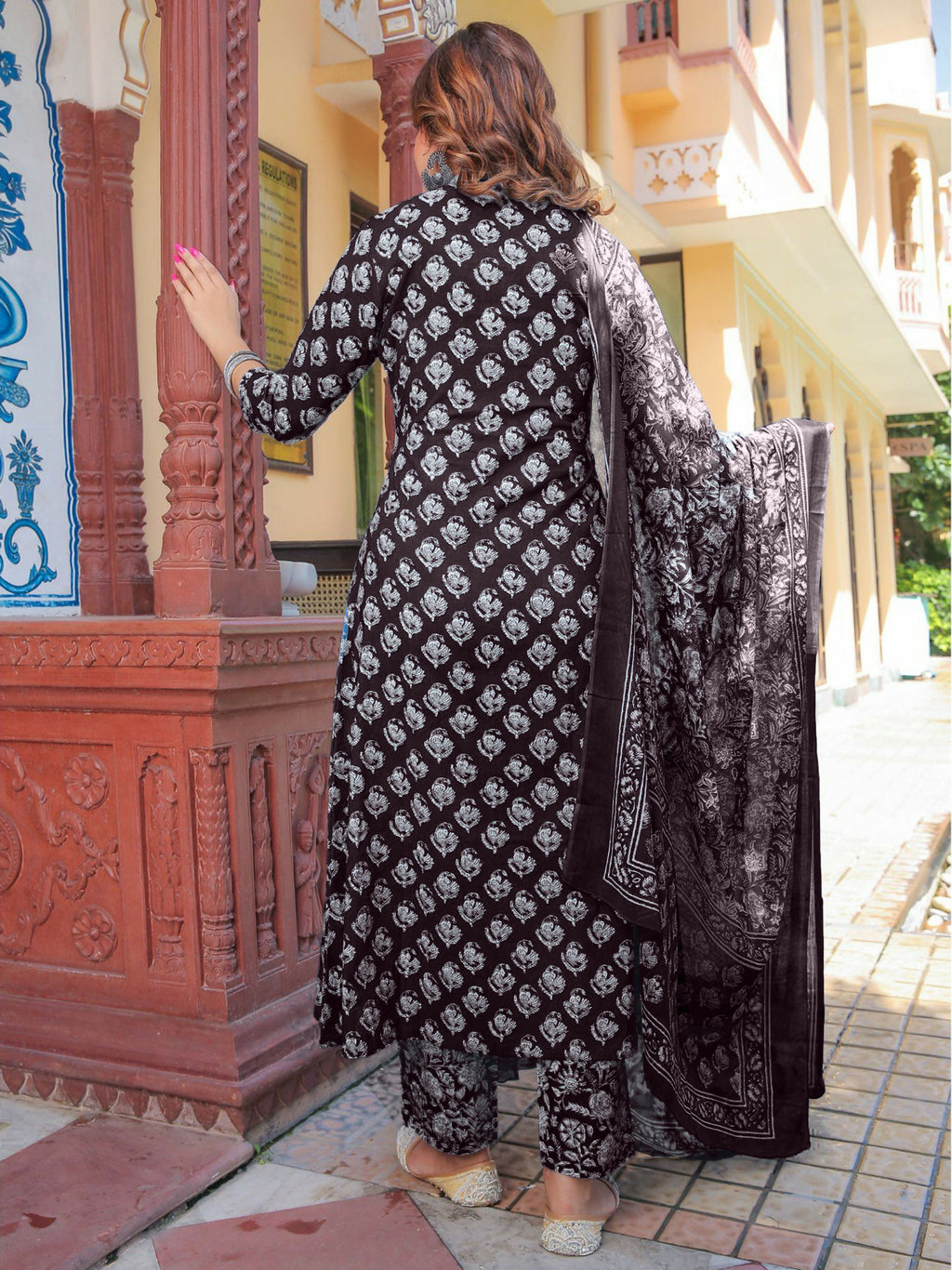 Vamika Poly Rayon Printed Wine Red Party Wear/Casual Wear/Office Wear Kurta Set/Suit | Grocsy