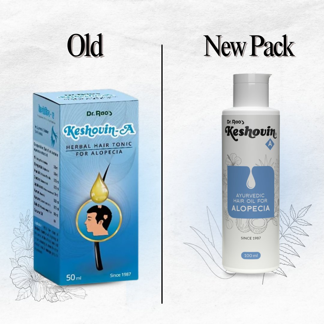 Dr. Rao's Keshovin -A Ayurvedic Hair Oil for Alopecia | Grocsy
