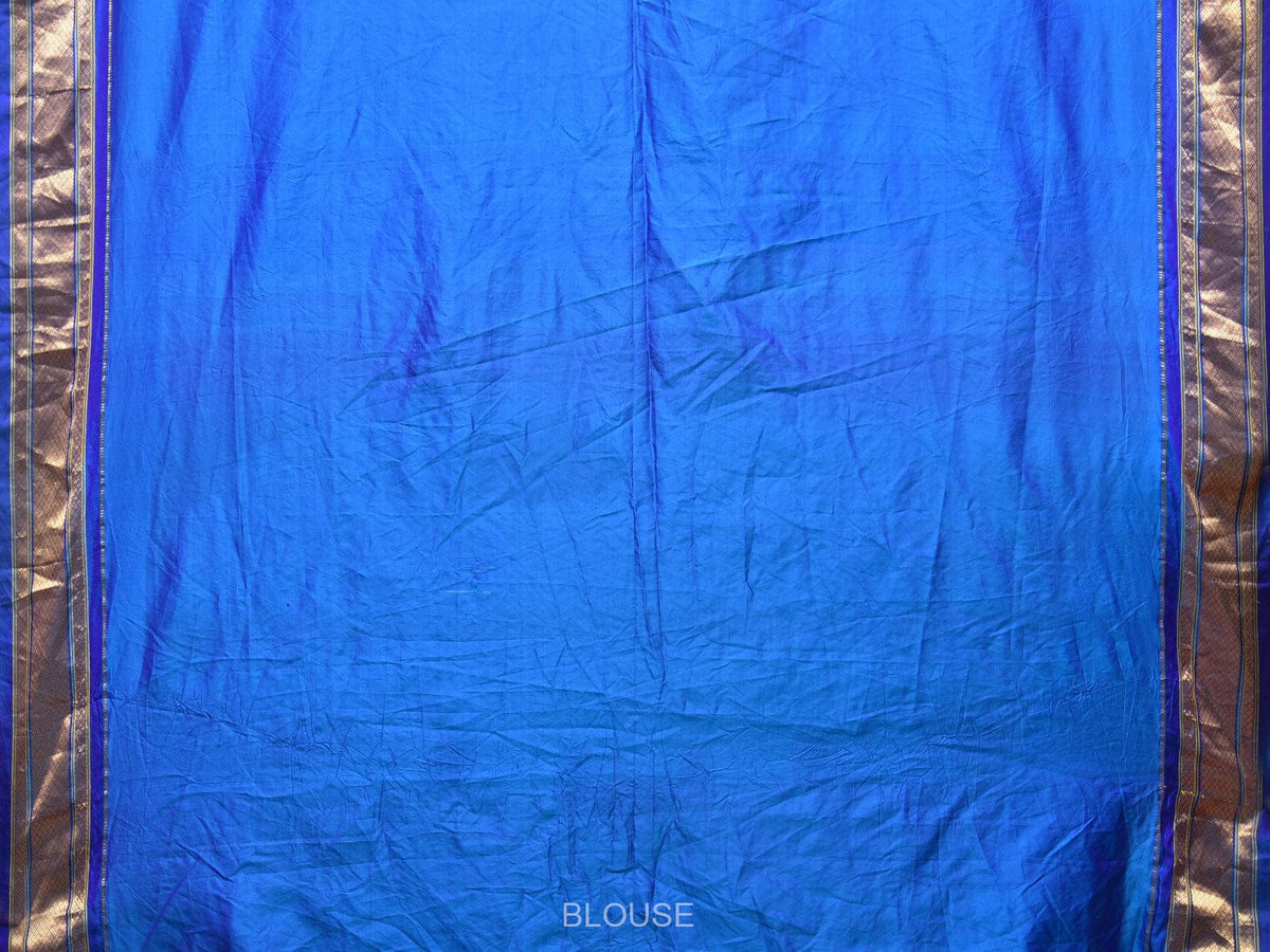 Orange Bandhani Paithani Silk Handloom Saree with Peacocks Pallu Design - Global Threads | Grocsy